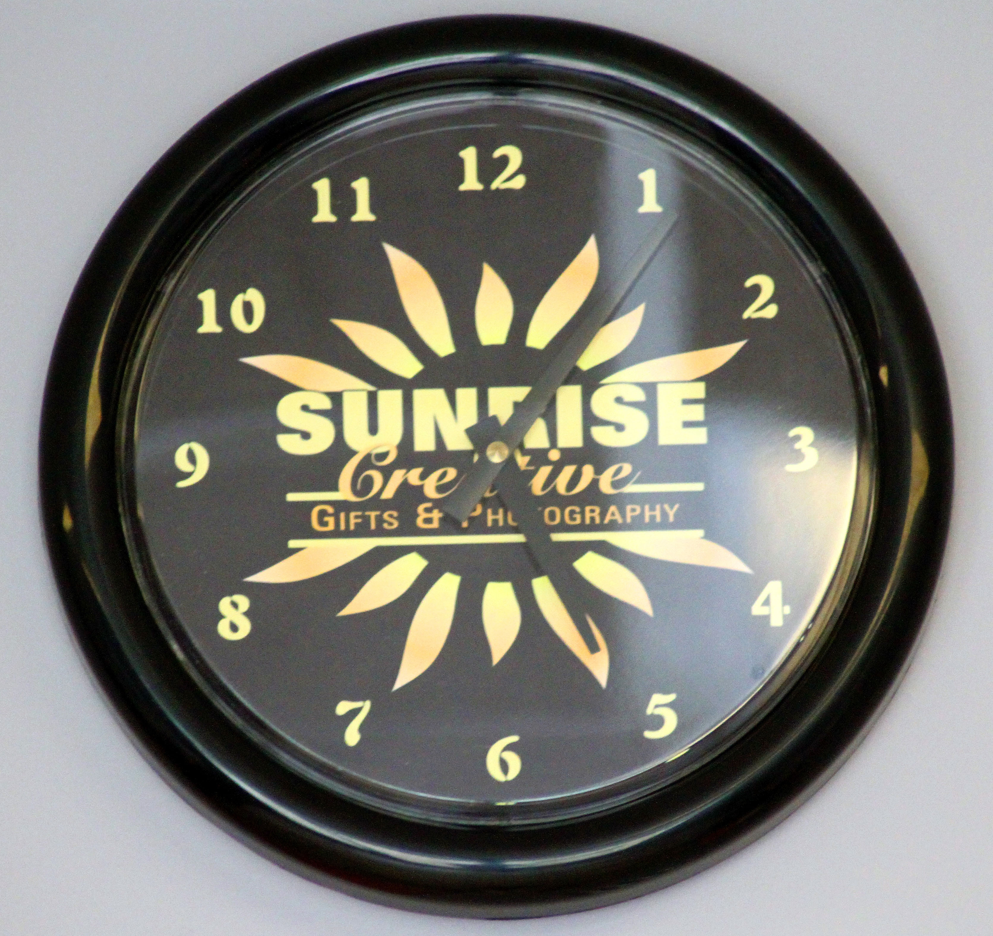 Sunrise Wall Clock made with sublimation printing
